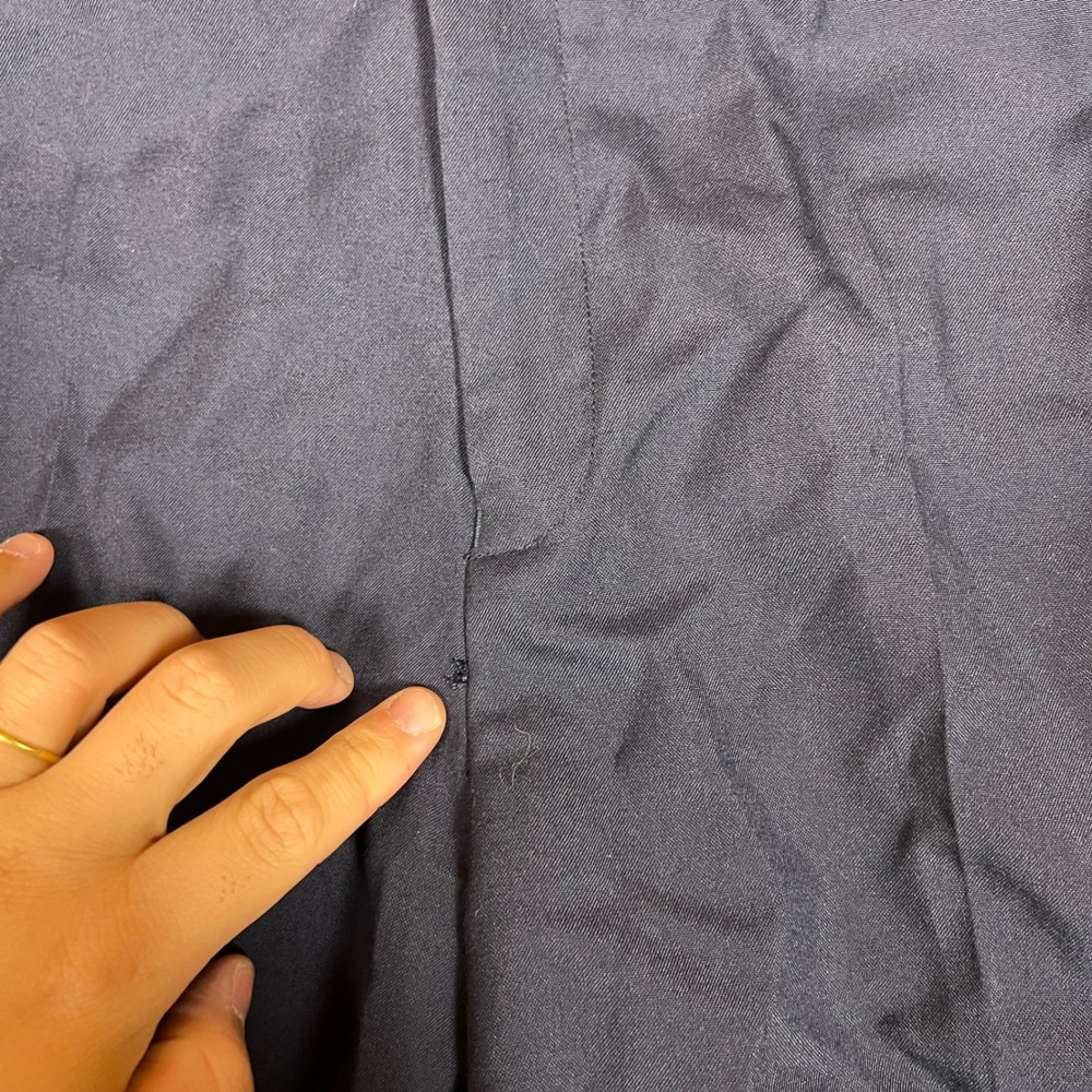 Beverly Hills Polo Club Dress Pants Mens fits 34x27 Navy Blue A Flat Front NEW - Picture 4 of 11
